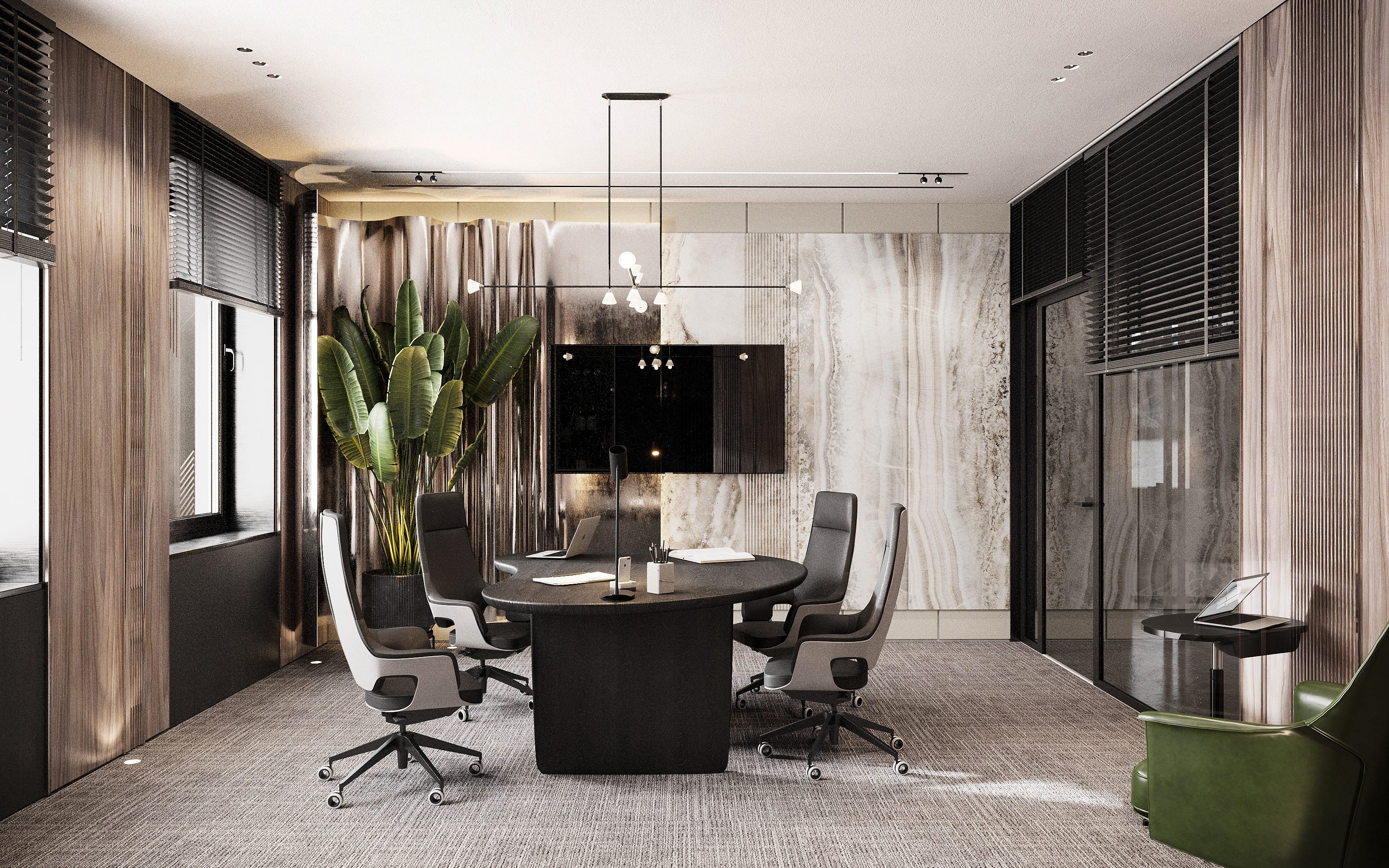 Furniture in a modern office