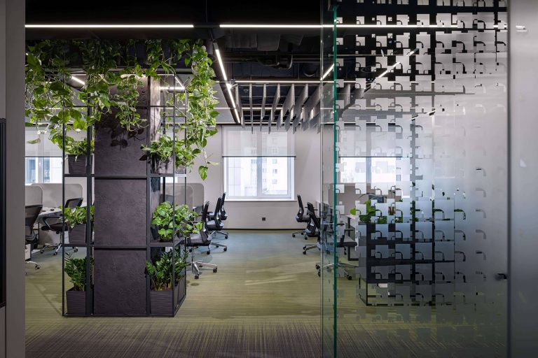 Interior design of bank branches